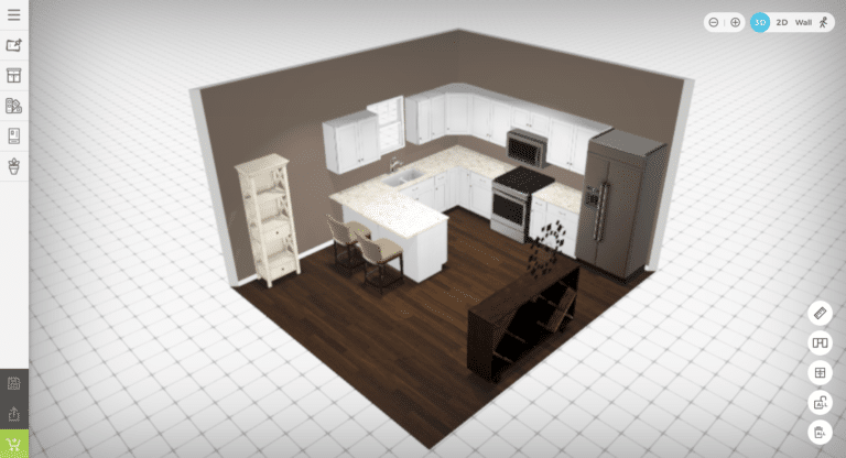 Sample 3D Kitchen Open Floor Plan