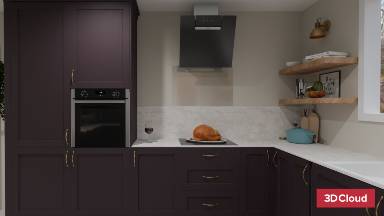 3D Thanksgiving Living Space Rendering 3D Thanksgiving Living Space Rendering