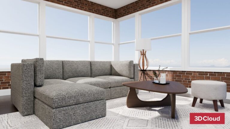 HD Rendering of a simple lifestyle space HD Rendering of a simple lifestyle space