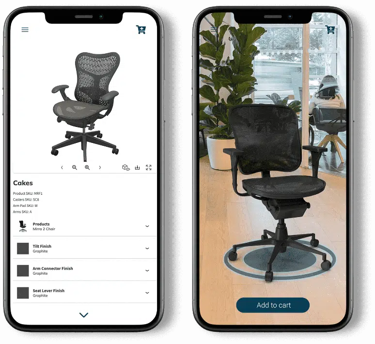 The only WebAR solution for configurable products The only WebAR solution for configurable products