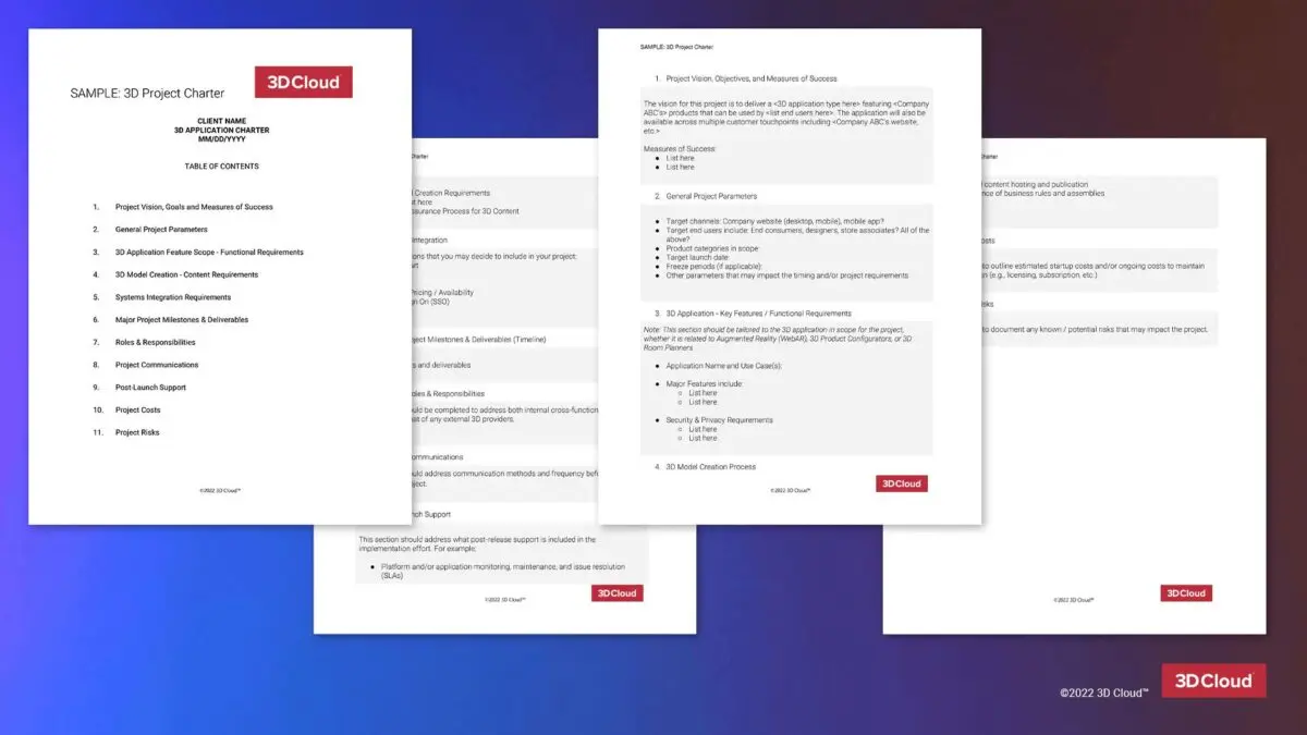 3D Project Charter Template