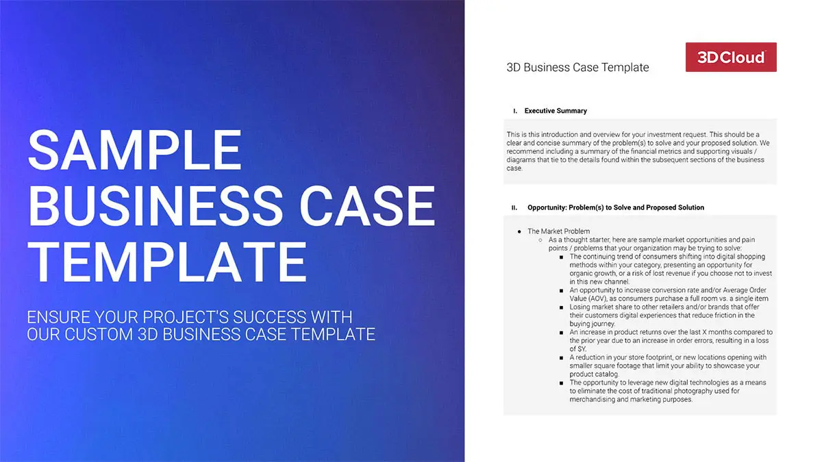 How to Build a 3D Project Business Case