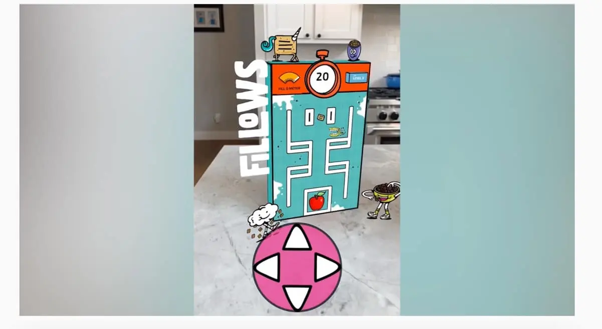 Gamification of Breakfast with WebAR