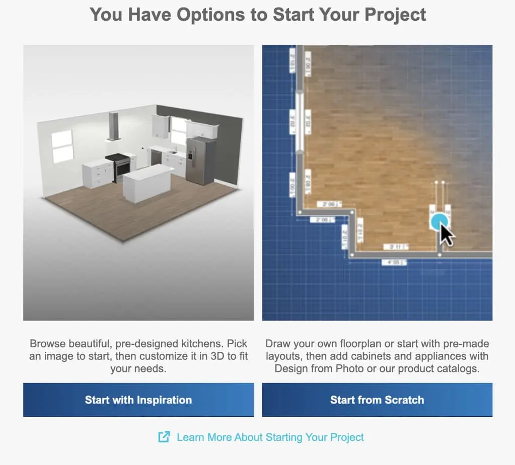 Lowe’s Online Kitchen Planner