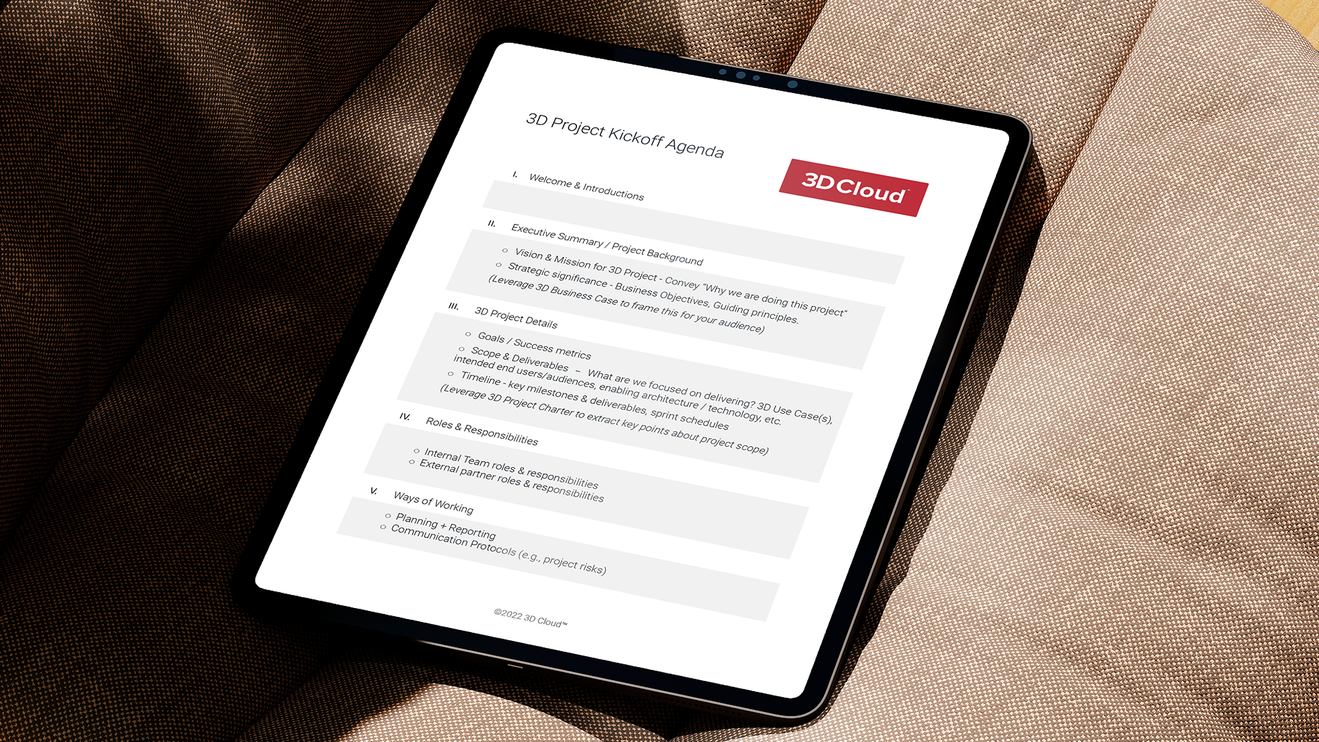 3D Project Kickoff Best Practices – PLUS: Free Agenda Template