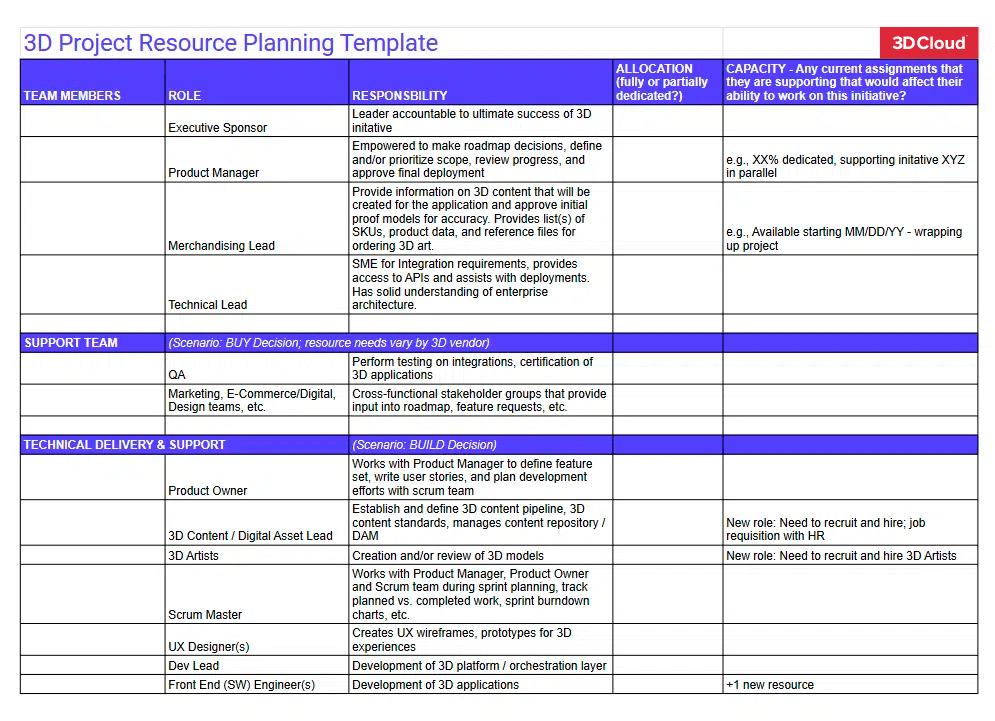 Download the 3D Project Resource Planning Template