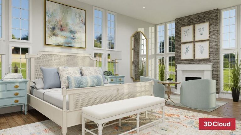 3D Modern Bedroom Living Space 3D Modern Bedroom Living Space