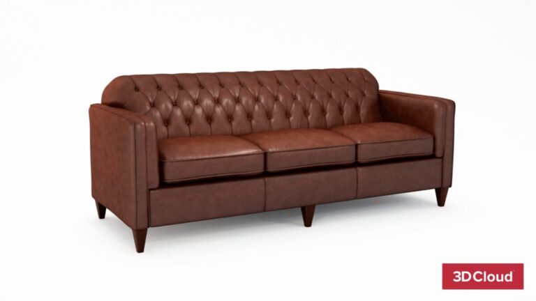 3D Product Render - Leather Couch 3D Product Render - Leather Couch