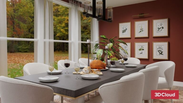 3D Render of Holiday Living Space 3D Render of Holiday Living Space