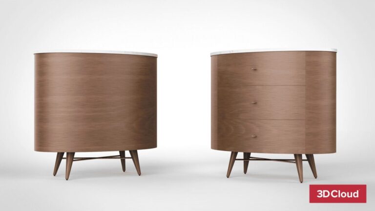 Product Rendering of 3D drawer