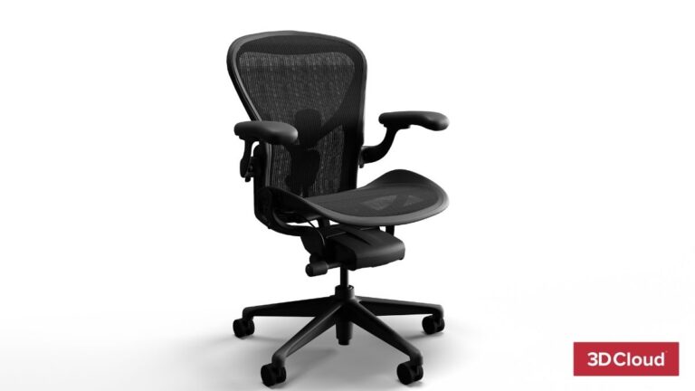 Product Rendering of the Aeron Chair by Herman Miller Product Rendering of the Aeron Chair by Herman Miller