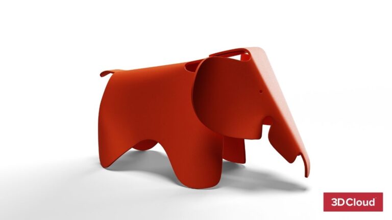 Product Rendering of the Eames Elephant by Herman Miller Product Rendering of the Eames Elephant by Herman Miller