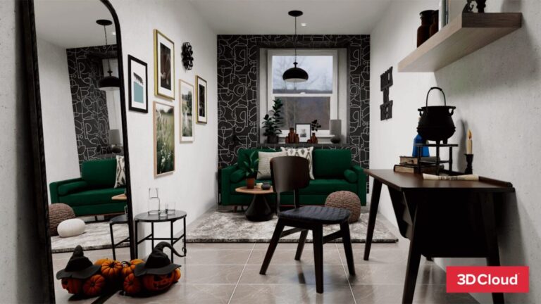 Rendering of Small Interior Living Space Rendering of Small Interior Living Space