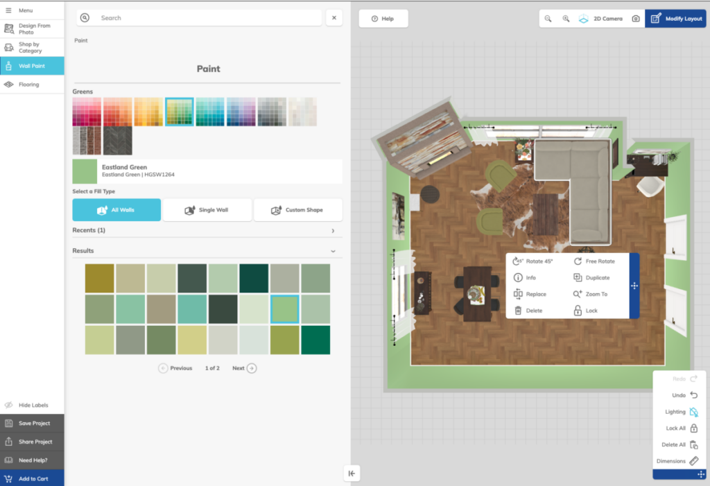 American Furniture Warehouse room planner