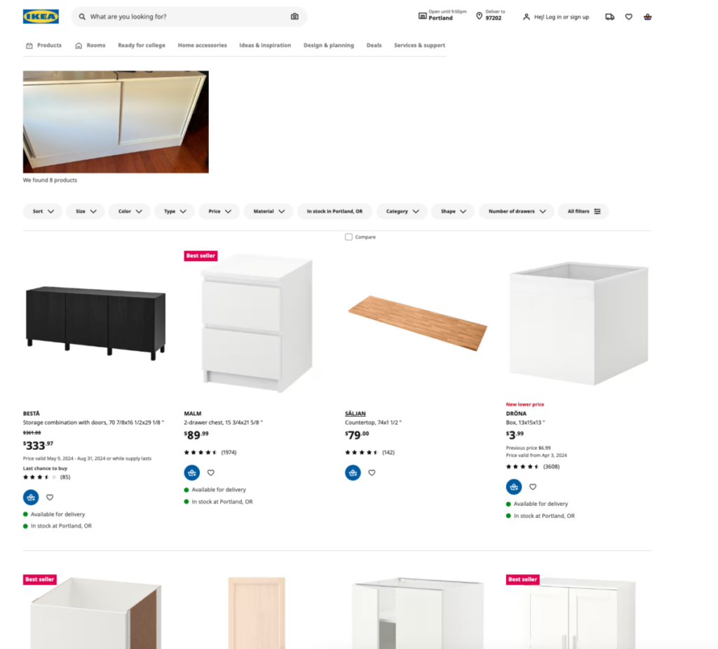 Ikea photo search