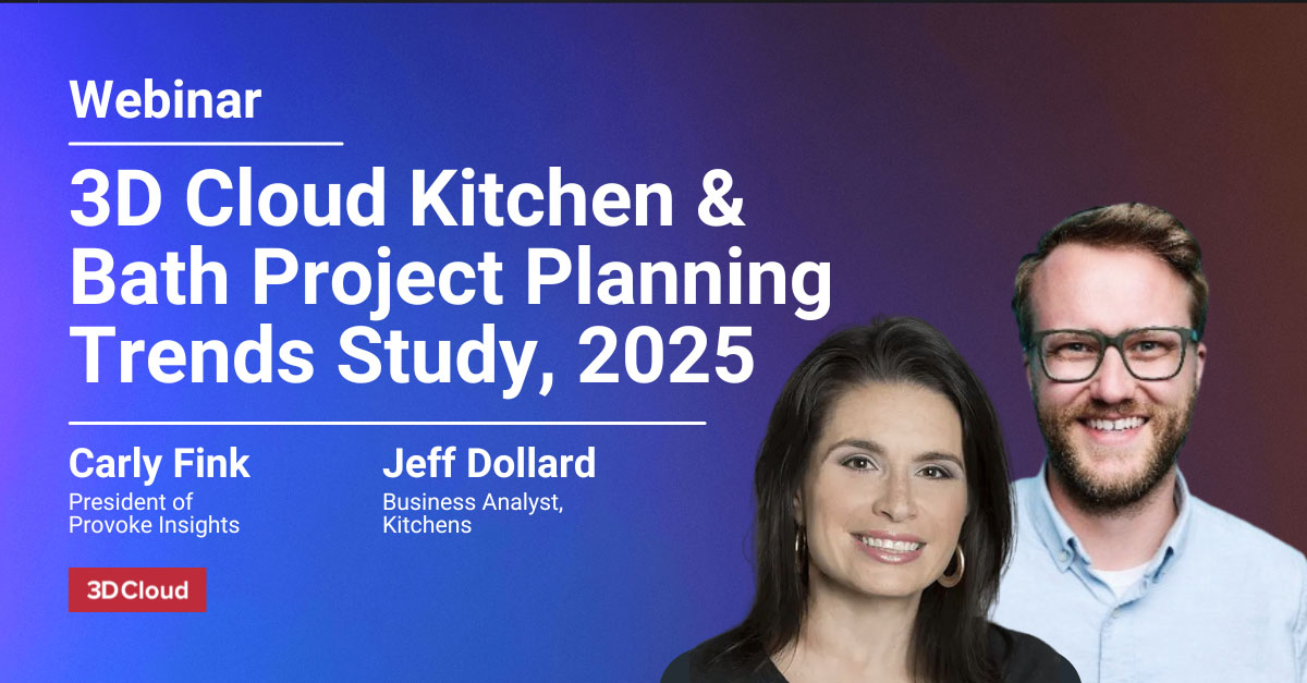 3D Cloud Kitchen & Bath Planning Trends Study Webinar 2025