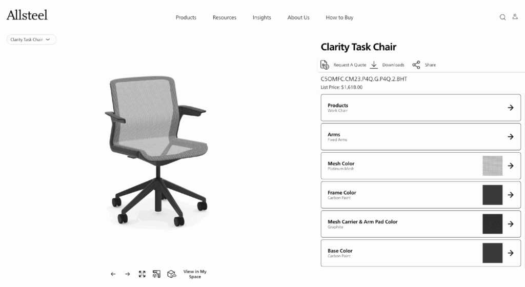 Allsteel Product Configurator
