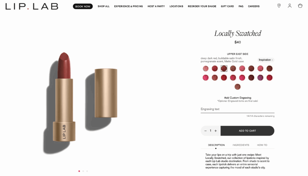 Bite Beauty Lip Lab Product Configurator