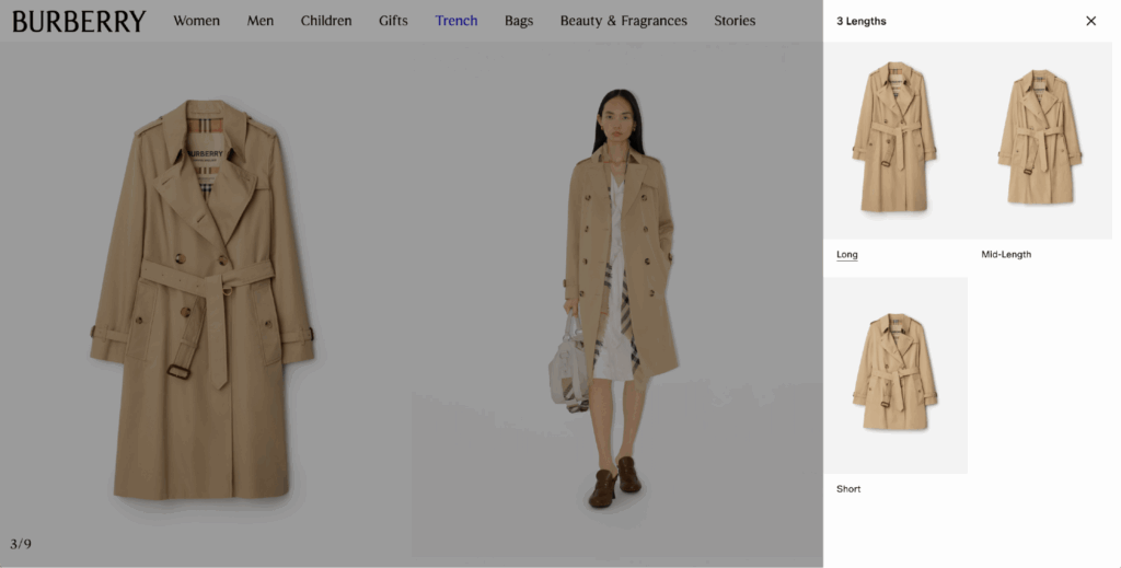 Burberry Product Configurator