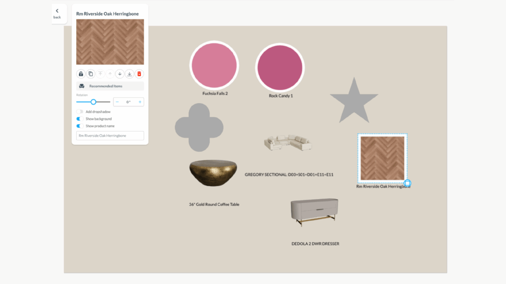 Floorplanner 3D styleboard