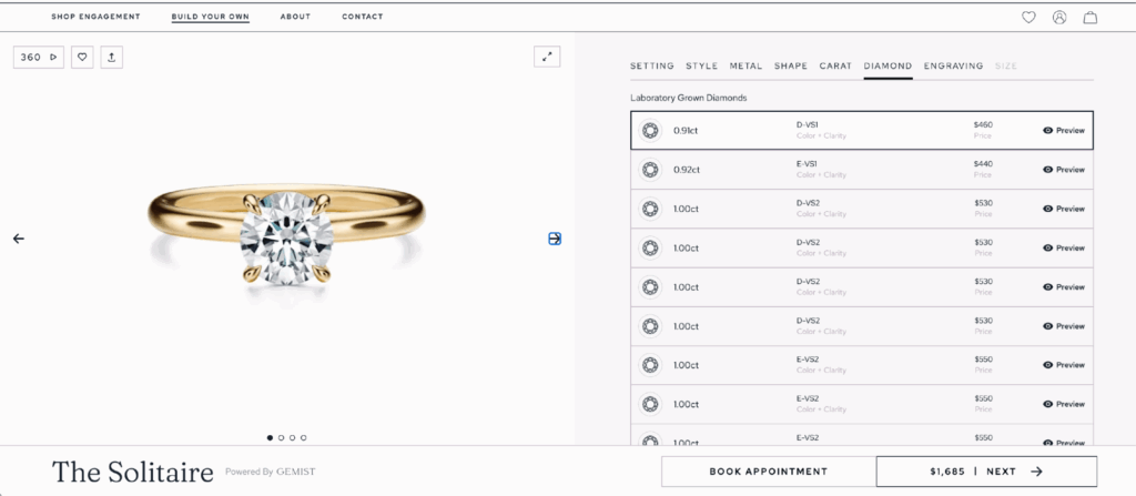 Gemist Product Configurator