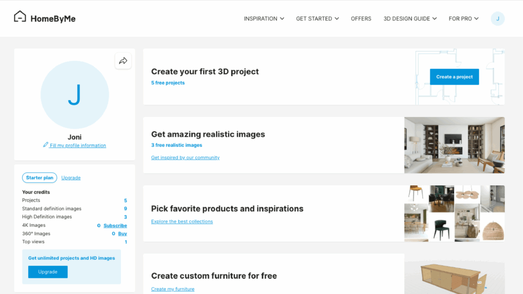 HomeByMe 3D planner