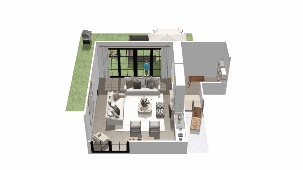 HomeByMe room design top view