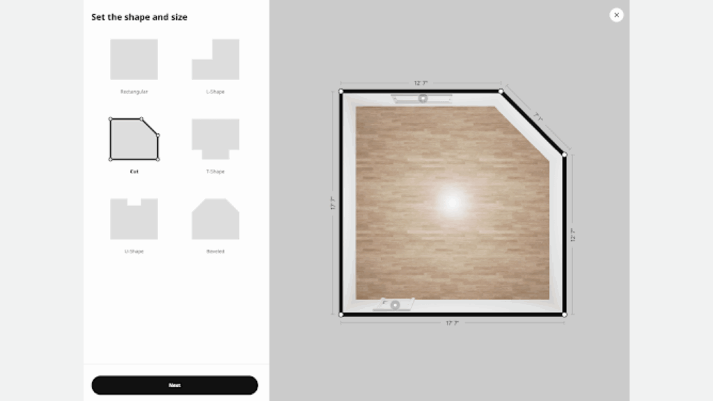 Ikea Kreativ blank slate room design