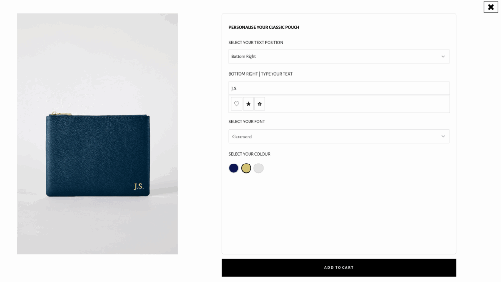 Mon Purse Product Configurator
