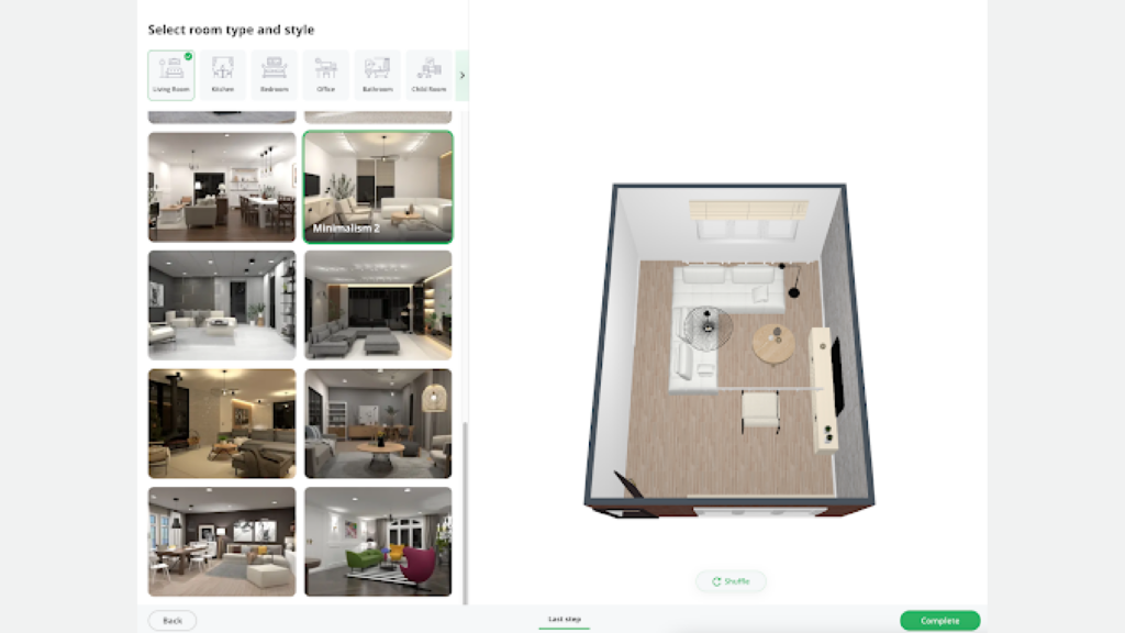 Planner 5D AI view