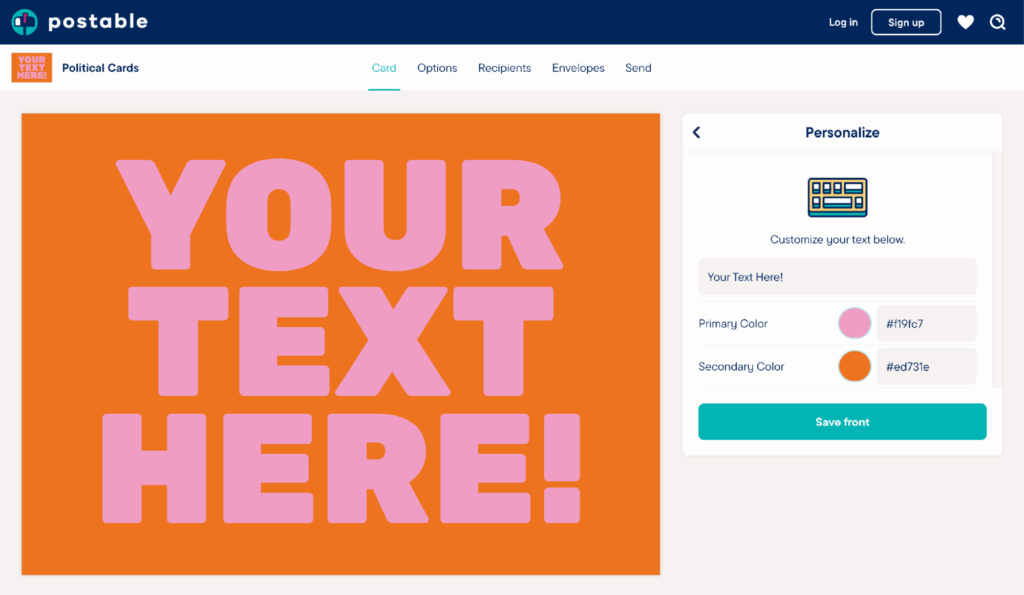 Postable Product Configurator