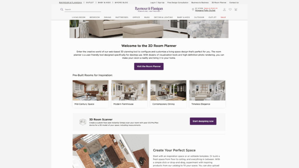 Raymour & Flanigan room planner