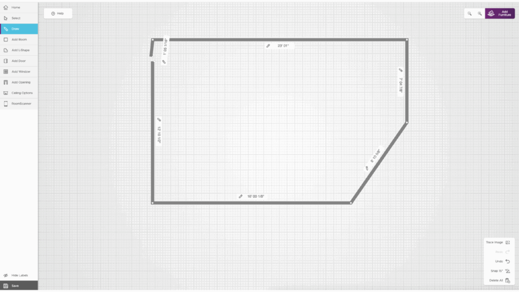 Raymour & Flanigan build a room plan
