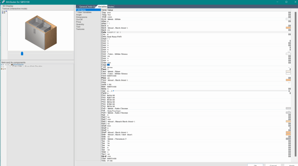 3D 2020 Design cabinet customization