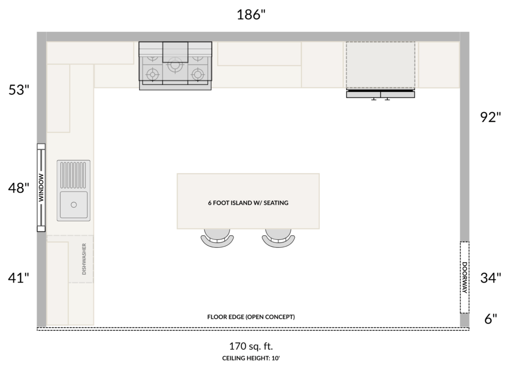 3D Cloud Kitchen Design room creation