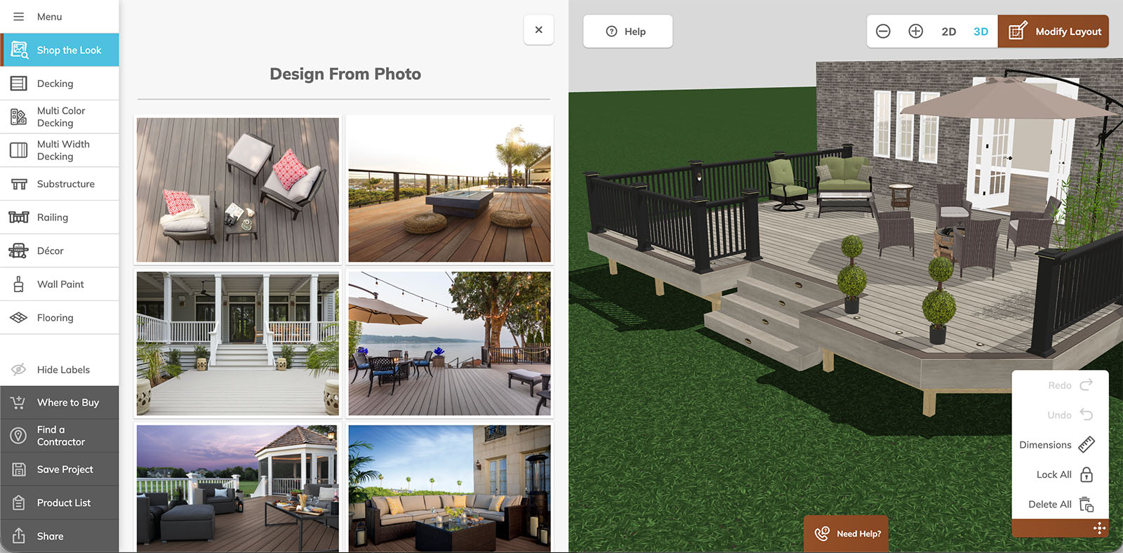 3D Deck Designer with Design from Photo 3D Deck Designer with Design from Photo