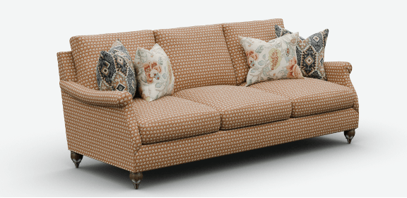 4k couch render from the Flexsteel product configurator app, powered by 3D Cloud