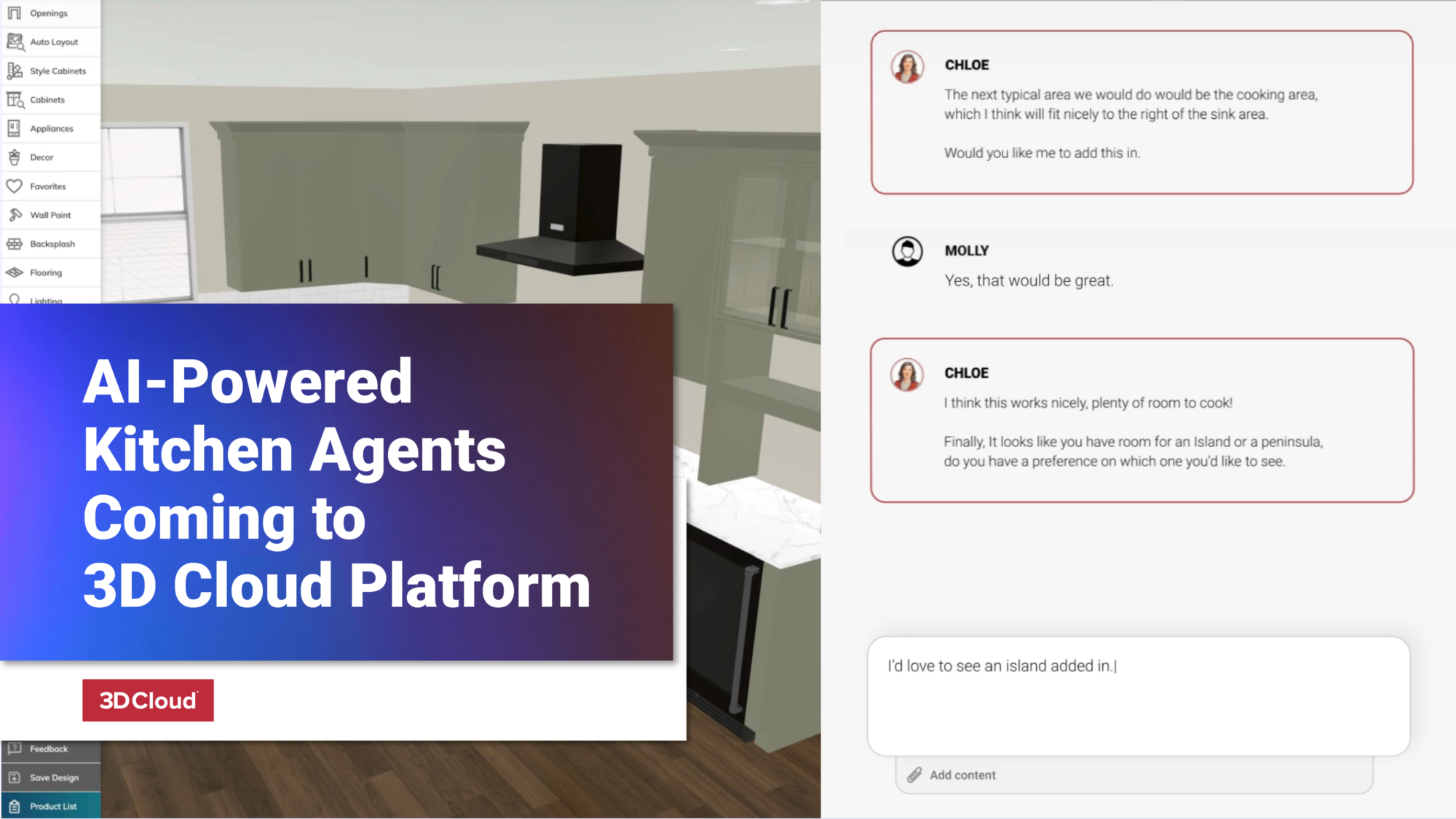 AI-Powered Kitchen Agents Coming to 3D Cloud Platform