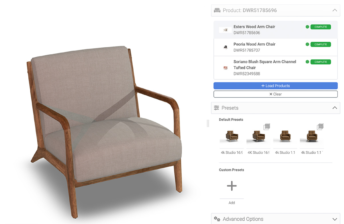 Example of realistic product image