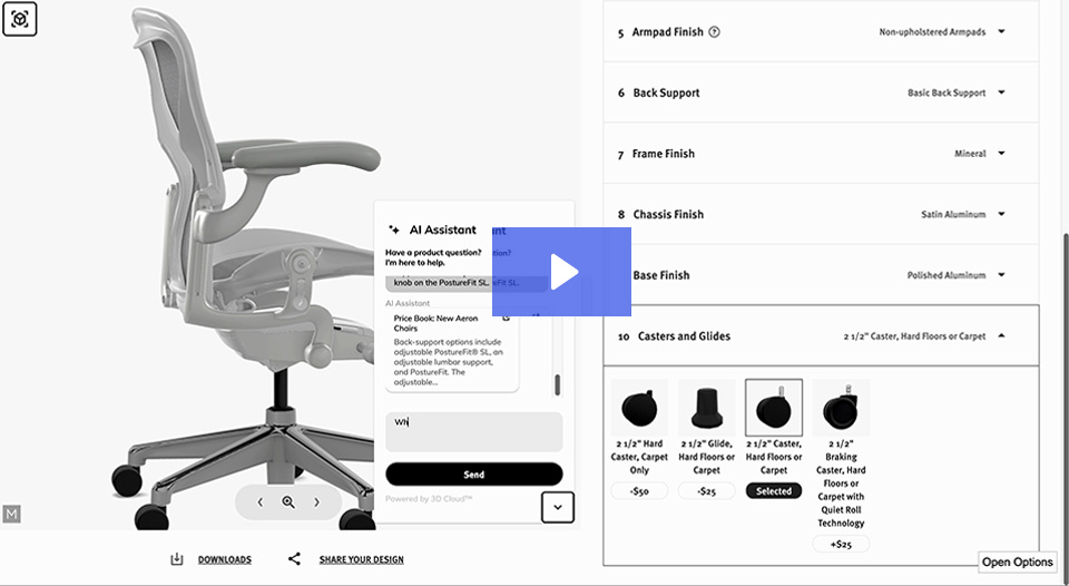 3D Cloud AI video demonstration