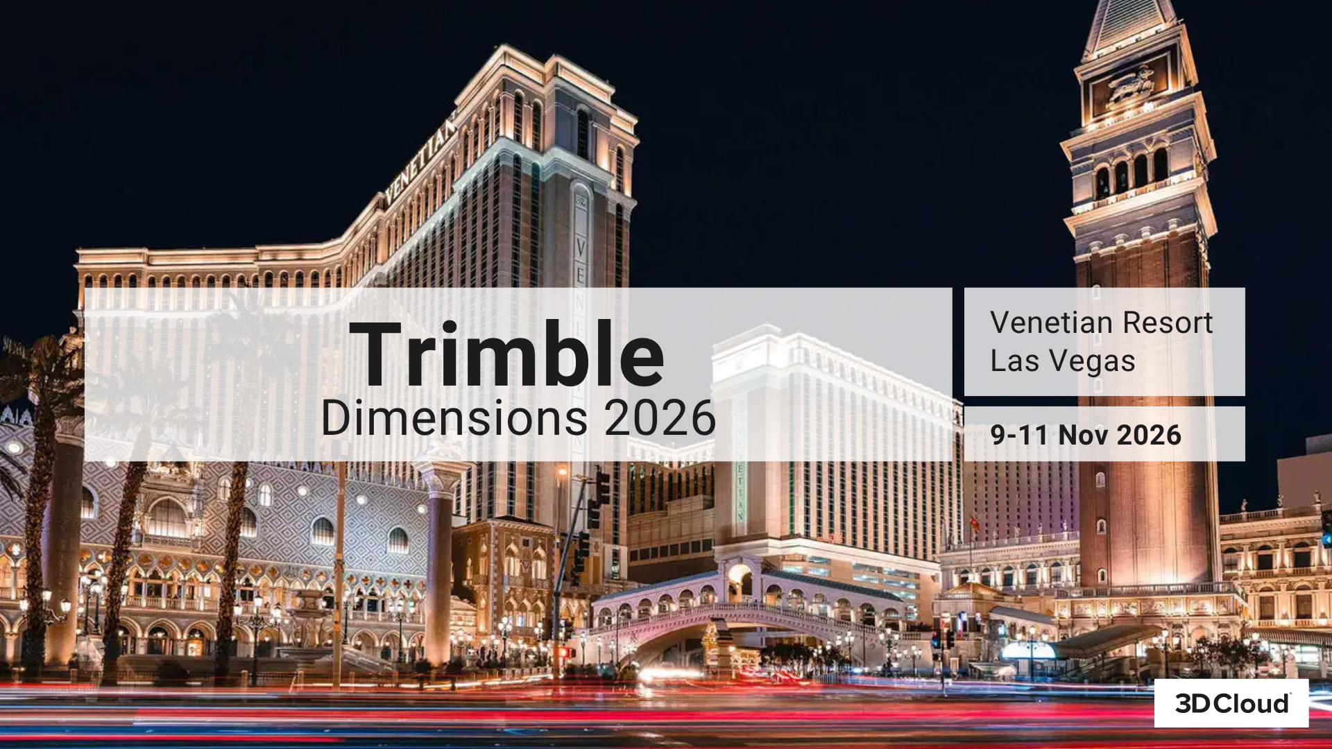 3D Cloud at Trimble Dimensions 2026